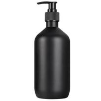 Muilo dozatorius 300 ml juodas matinis butelis su pompa virtuvei arba vonios kambariui