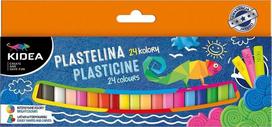 Plastelinos rinkinys 24 spalvos Kidea