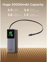 Atsarginis maitinimo šaltinis ("Power Bank") Ugreen Pb726 Powerbank 20000mah Usb-c su integruotu laidu, greitas įkrovimas