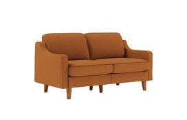 Dvivietė sofa Robin 2, karamelės/riešutmedžio spalvos