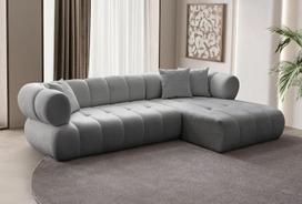 Kampinė sofa Petra Right, pilka