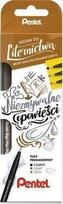 Pentel Brush Sing Pen Ses15, 3 vnt., pigmentinis rašalas, Japonija