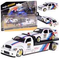 Maisto metaliniai automobiliai 1:64: Flatbed ir Bmw M3 1988