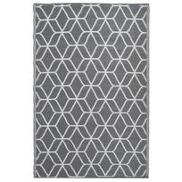 Lauko kilimas Esschert design, 180x121 cm, pilkas ir baltas