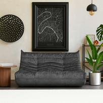 Sofa Bocek, tamsiai pilka