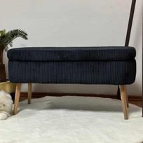 Pufas Oslo Linen, juodas