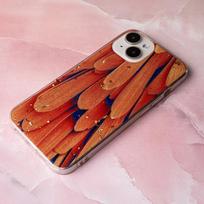 Gold Glam dėklas Samsung Galaxy A34 5g oranžinis