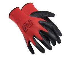 Apsauginės poliesterio pirštinės S-latex 9 dydžio, 9