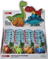 Emos Led raktų pakabukas su dinozauru ir garsu