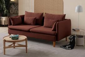 Sofa Flexy, plytų raudonos spalvos