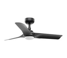 FARO 33825-1TW-LED Dimeriuojamas ventiliatorius HEY S LED/10W/230V 2700/3000/4000K juodas+su nuotoliniu pultu