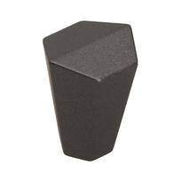 Taškinė baldų rankenėlė, Ø22x29mm, H27mm, cinko lydinys, antracitas, Soft Touch