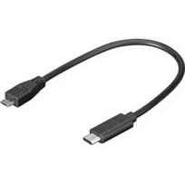 Wentronic Goobay USB 2.0 Micro-Stecker (Typ B) > USB-C Stecker Kabel, 0.2 m - USB 2.0 HighSpeed (67895)
