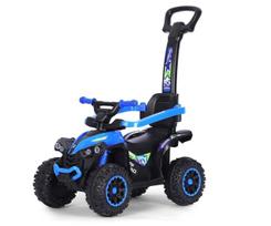 Kids bike with handle Wild Blue