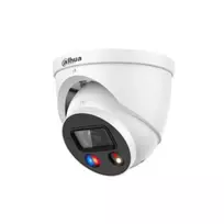 IP kamera Dahua Dome IPC-HDW3549H-AS-PV 2.8mm (Juoda, 5MP, 97°, IR LED 50m, LED apšvietimas, integruotas garsiakalbis ir sirena, IP67)