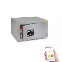 Baldinis seifas STARK 3856 su elektrine spyna (470x300x350) sertifikuotas ginklo saugojimui ir pranešimais telefone