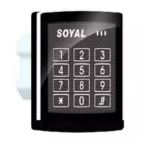 Soyal AR-888H įleidžiamas durų valdiklis su klaviatūra ir atstuminių kortelių skaitytuvu, 125kHz