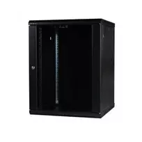 Komutacinė pakabinama spinta 19" 12U 600x450x635 (surinkta) (juoda)