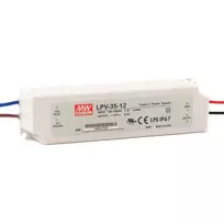 Impulsinis maitinimo šaltinis LED 12V 36W 3A IP67, Mean well, LPV-35-12