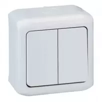 2 klavišų virštinkinis jungiklis Forix Legrand 782382 (pilkas)
