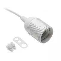 Lemputės lizdas su laidu baltas GTV GZ-E27000-00 (baltas, E27, 60W)
