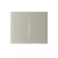 CenterButton (2-gang) vertical Ivory, Ajax