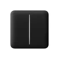 SoloButton (2-gang) Black, Ajax