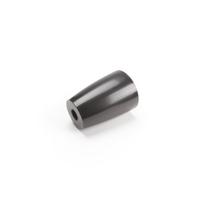 Kojelė apvali H-88mm, Ø65mm, smeigė M8x20, plastikinė, juoda