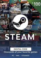 Steam Wallet Gift Card 100 EUR Steam Key FRANCE