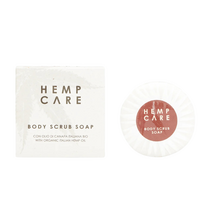 Hemp Care kūno šveitimo muilas su ekologišku itališku kanapių aliejumi, 100 g.