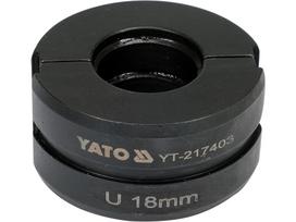 Atsarginės presavimo replėms skirtos matricos | PEX vamzdžiams | U profilis | 18 mm (YT-217403)