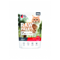Raw Paleo adult cat - Beef pouch  100g
