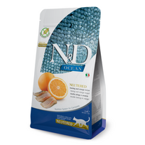 N&D OCEAN - CAT Dry Herring&Orange NEUTERED ADULT 1,5 kg