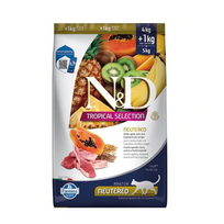 N&D TROPICAL SELECTION - CAT Dry Lamb, Spelt, Oats NEUTERED 4+1 kg