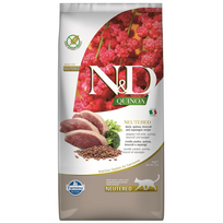 N&D QUINOA - CAT Dry NEUTERED Duck Broccoli&Asparagus ADULT 5 kg