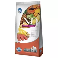 FARMINA N&D TROPICAL SELECTION - DOG Sausas maistas suaugusiems vidutinių ir didelių veislių šunims su lašiša 10 kg