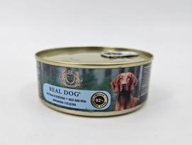 Real Dog SP Konservuotas pašaras suaugusiems šunims, su jautiena ir veršiena 240 g