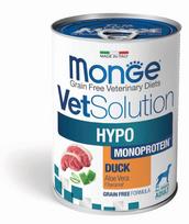 Monge VetSolution Dog Wet HYPO Monoprotein Konservuotas vieno baltymo maistas šunims (antiena) 400g