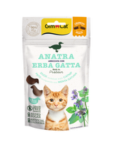 Gimcat Crunchy Snacks Duck /Catnip traškūs skanėstai antis/katžolė 50g