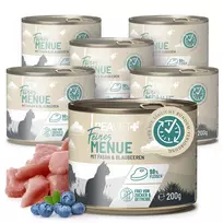 ReaVET konservai katėms su fazanu, vištiena ir mėlynėmis – 200g