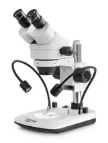Stereozoom trinokuliarinis mikroskopas  Greenough; 0,7-4,5×; HWF 10×20; 3W LED pristatymas iki 3 d.d.