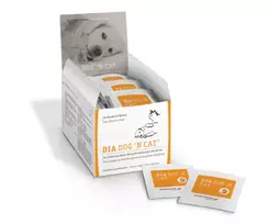 Dia Dog & Cat  Maisto papildai  šunims ir katėms sutrikusiai žarnyno absorbcijai ir ūmiam viduriavimui gydyti N60