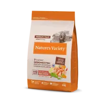 Nature's Variety No Grain Sausas begrūdis pašaras suaugusiems vidutinių ir didelių veislių šunims su lašiša 10 kg