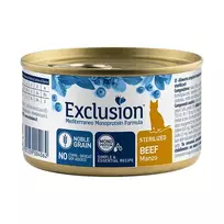 Exclusion Mediterraneo konservai sterilizuotoms katėms su jautiena, 85 g