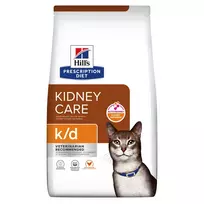 Hill’s Prescription Diet Feline k/d Sausas maistas katėms inkstų funkcijai palaikyti, esant inkstų funkcijos nepakankamumui 400 g