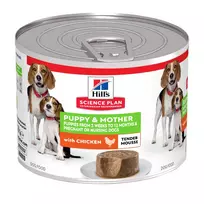 Hill’s Science Plan  Canine Puppy&Mum Mousse Konservuotas pašaras šuniukams ir vaikingoms arba žindančios kalėms,su vištiena Chicken 200g /608333