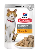 Hill's Science Plan Sterilised Cat Young Adult Konservuotas maistas  jaunoms suaugusiosms katėms su vištiena 12x85g