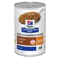 Hill's Prescription Diet Canine k/d Konservuotas maistas šunims inkstų funkcijai palaikyti, esant inkstų funkcijos nepakankamumui 370g