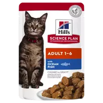 Hill's Science Plan Feline Adult Ocean Fish Konservuotas maistas katėms su žuvimi 12x85g