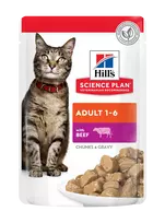 Hill's Science Plan Adult Beef Konservuotas maistas katėms su jautiena 12x85g